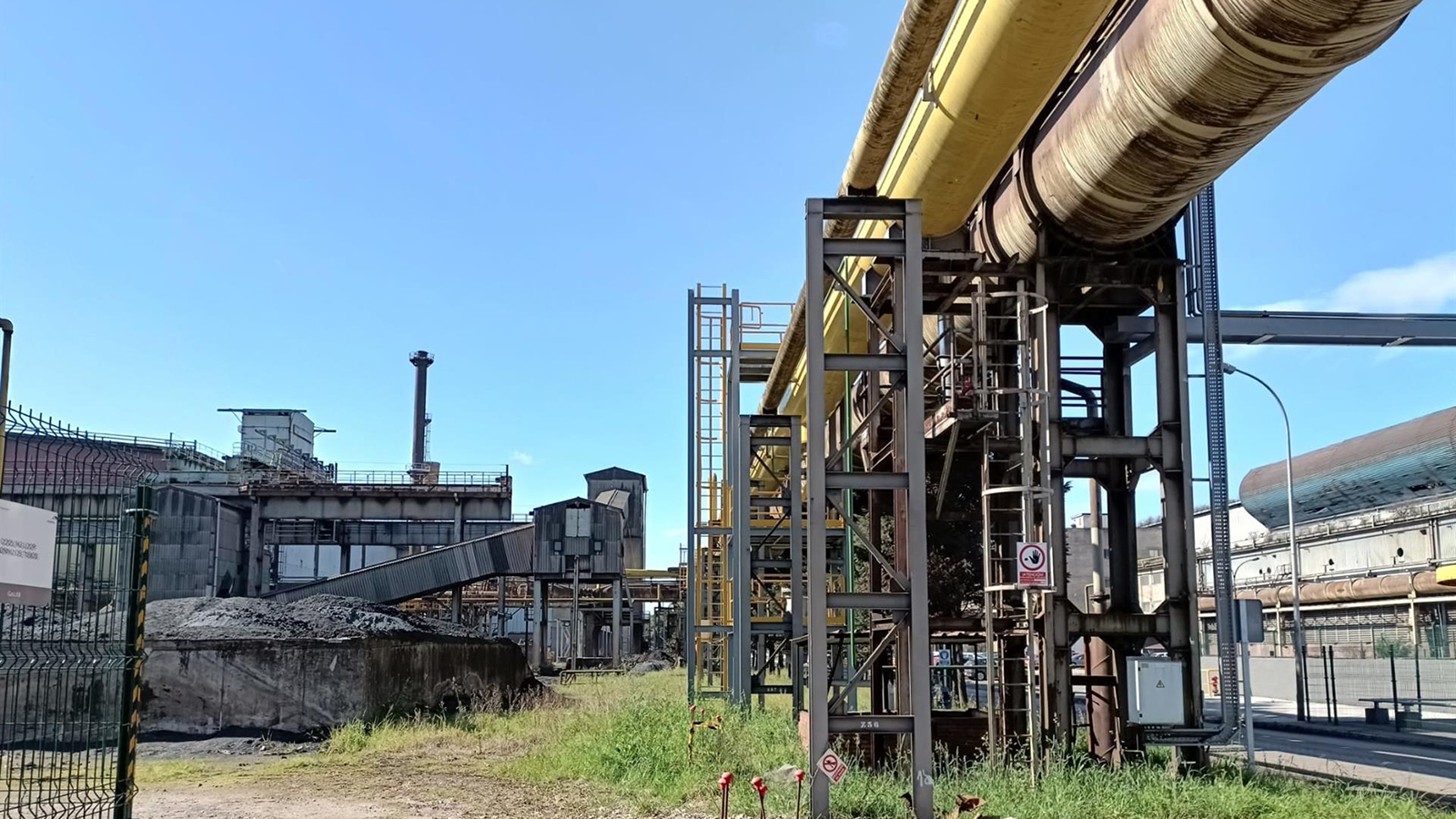 Planta de Veriña de ArcelorMittal, en Gijón. 