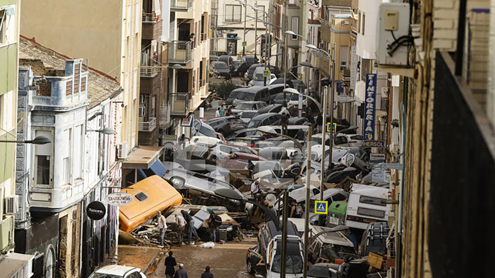 Imagen de las consecuencias de la DANA en Valencia. 