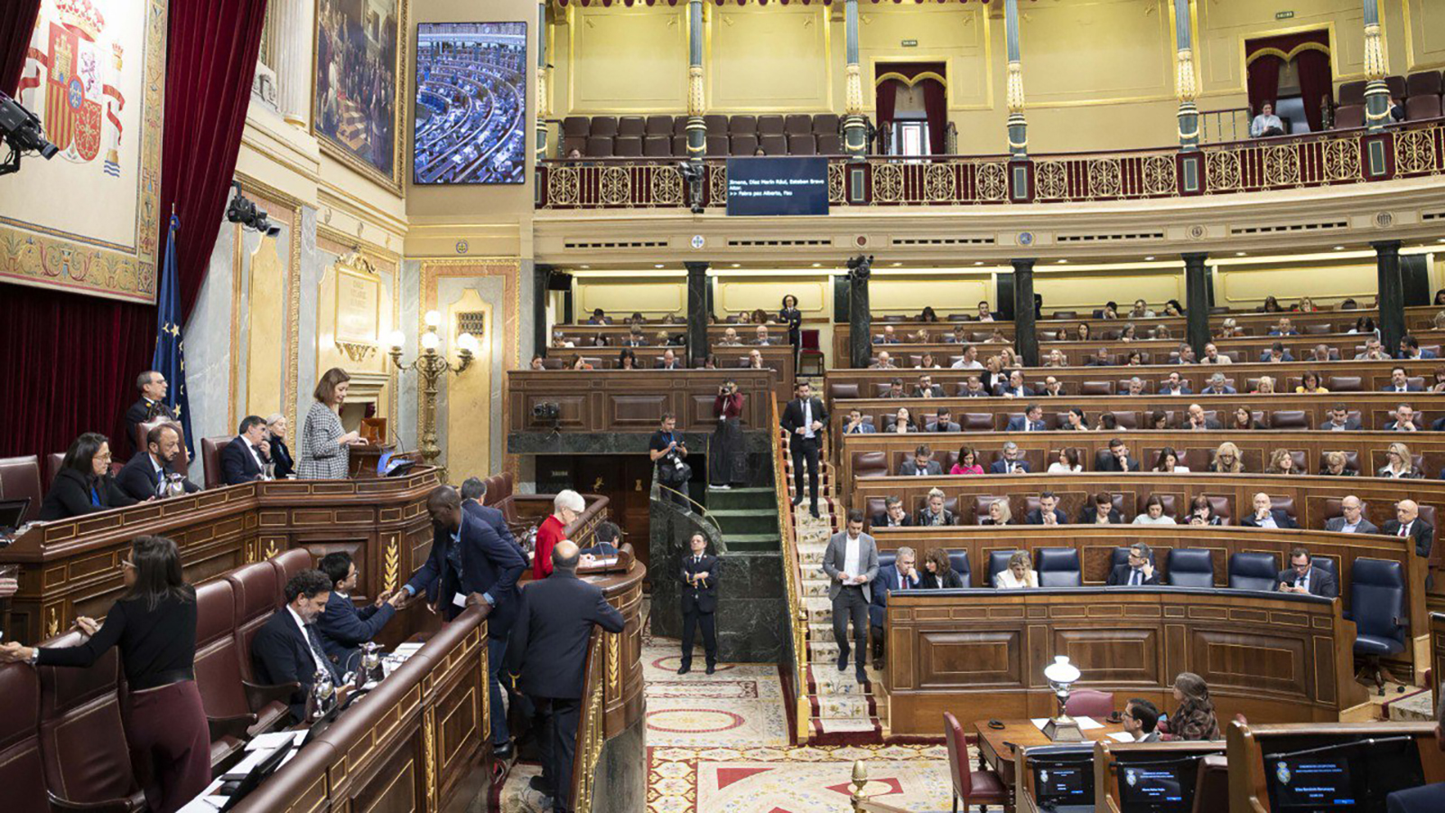 La sesión plenaria en el Congreso de los Diputados. 