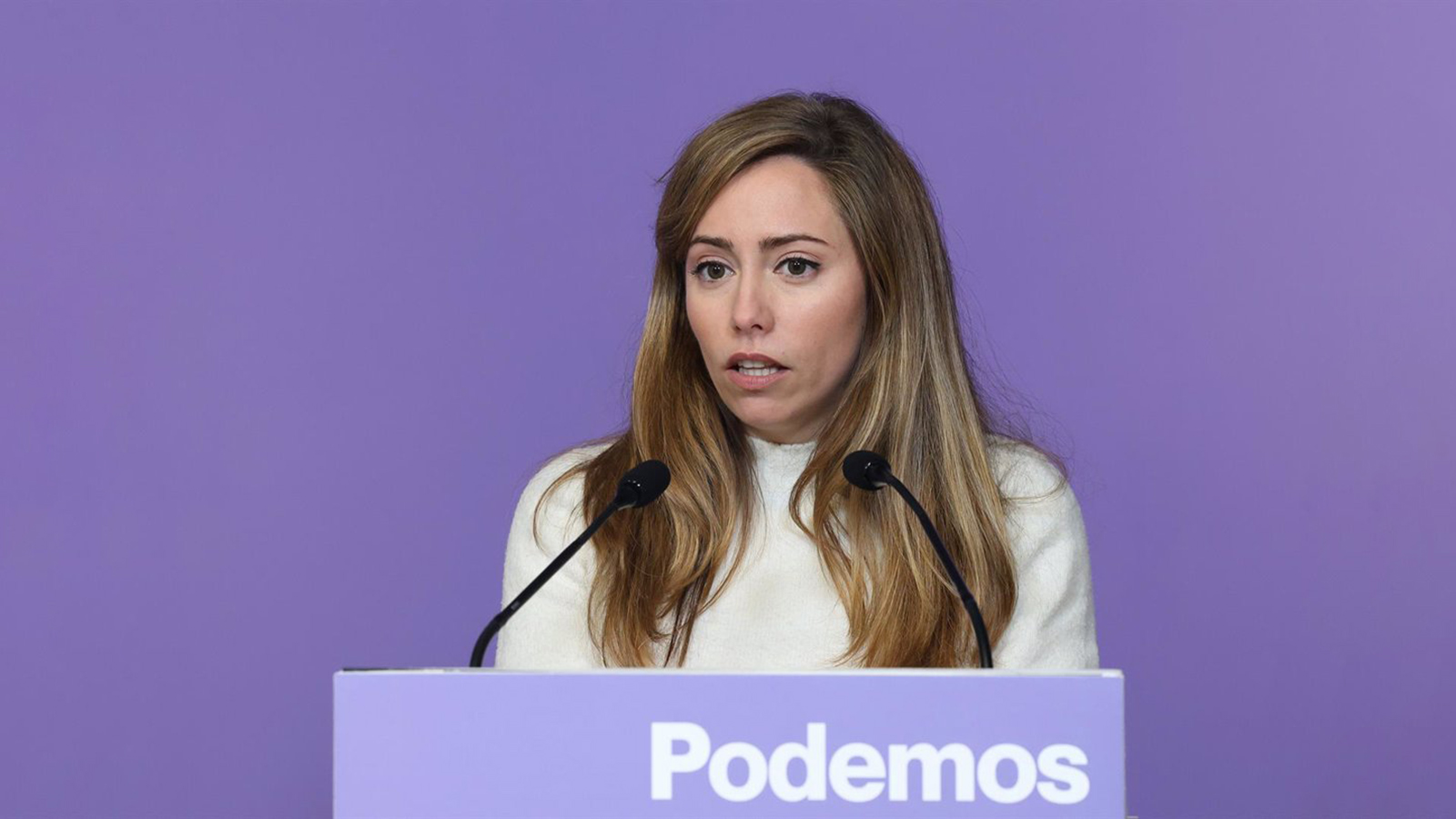 La portavoz adjunta de Podemos, María Teresa Pérez.