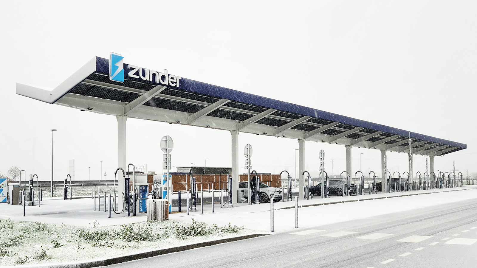 Estación de carga de vehículos eléctricos de Zunder. - Zunder
