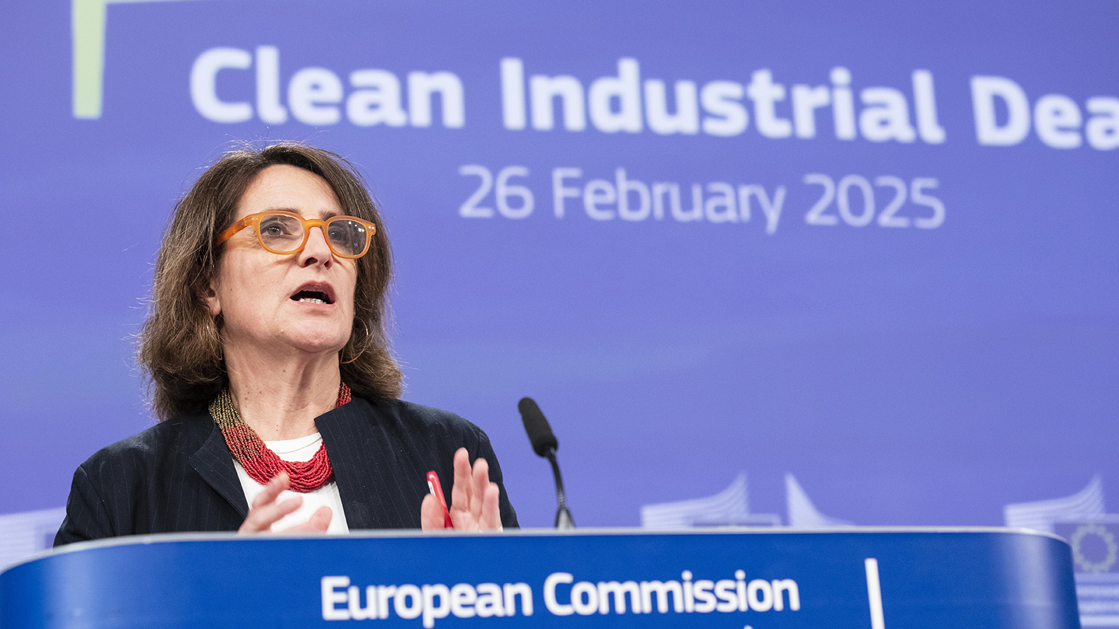 Teresa Ribera Rodríguez, vicepresidenta ejecutiva de la Comisión Europea para una transición limpia, justa y competitiva. - Nicolas Landemard