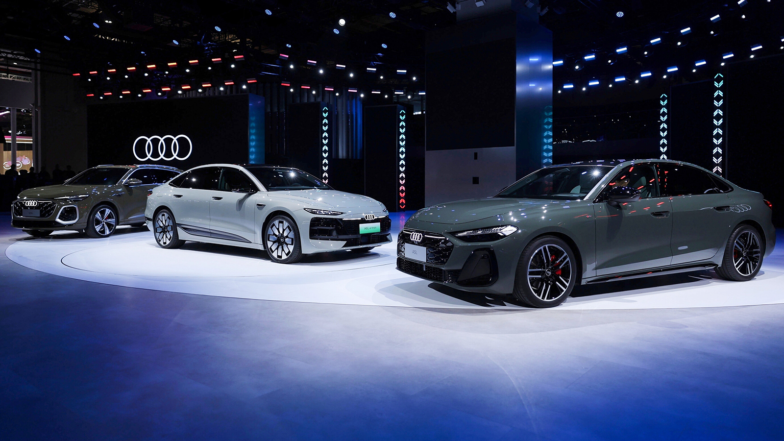 Stand de Audi en el Salónn de Shanghái.