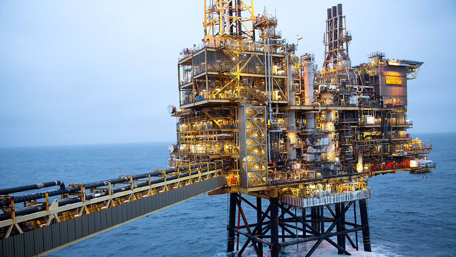 Plataforma marina del Mar del Norte de Shell. - Shell