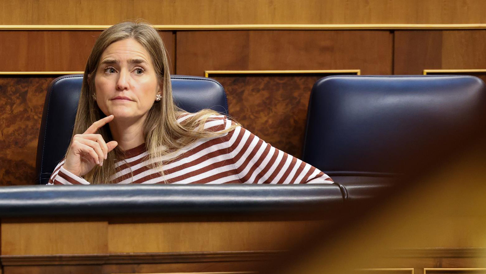 La vicepresidenta tercera y ministra para la Transición Ecológica y Energía, Sara Aagesen, durante una sesión plenaria en el Congreso de los Diputados. - Marta Fernández - Europa Press