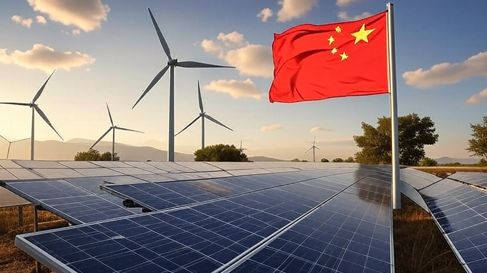 La apuesta de China por la energía solar y eólica. - Grok