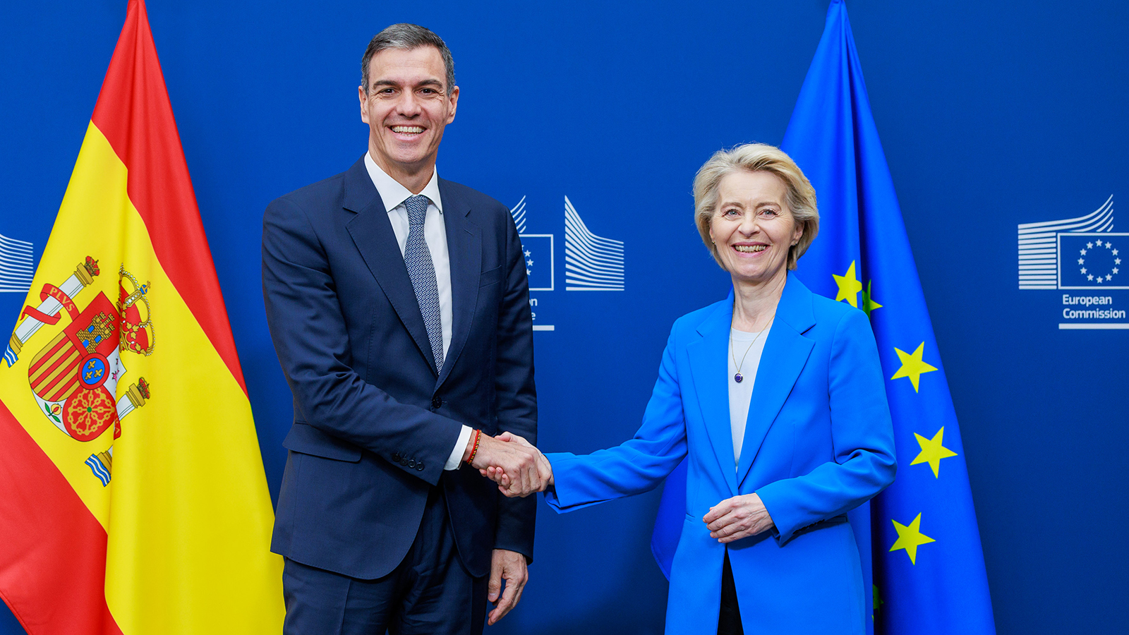 Pedro Sánchez y la presidenta de la Comisión Europea, Ursula von der Leyen. - Audiovisual Service