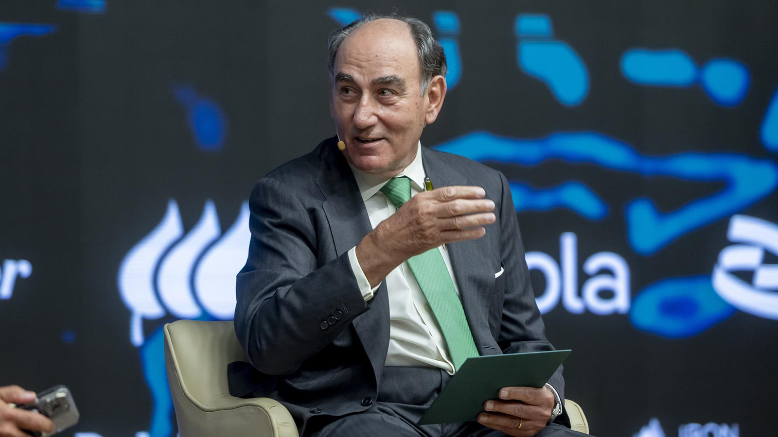 El presidente de Iberdrola, Ignacio Sánchez Galán, interviene durante la 3ª edición de ‘Global Trends’. - Alberto Ortega - Europa Press