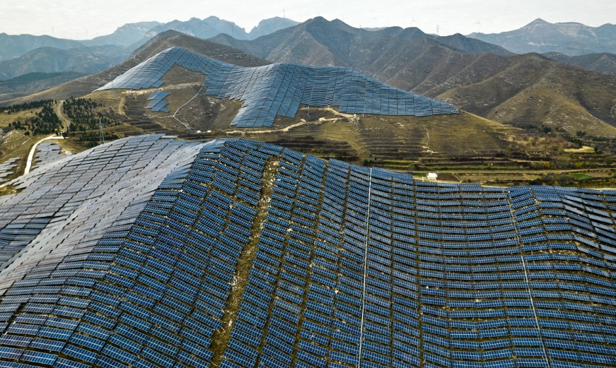 Planta solar en Ruicheng, China.