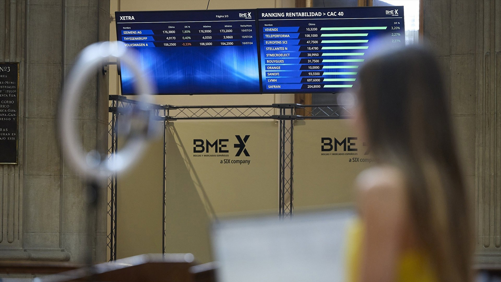 Paneles del Ibex 35.  - Jesús Hellín - Europa Press