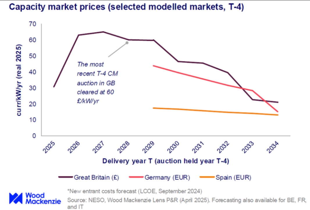  /></p><h3>Volatilidad de los precios y oportunidades de inversión</h3>
<p>La creciente cuota de las fuentes de energía renovables variables está creando retos de integración que están provocando volatilidad en los precios en toda Europa, un efecto que probablemente continuará a medida que avance la descarbonización. Si bien esta volatilidad introduce incertidumbre, también crea una oportunidad de inversión destacada en baterías y otros activos flexibles fundamentales para apoyar el equilibrio del mercado eléctrico.</p>
<blockquote><p>Relacionado:</p><p><a href=