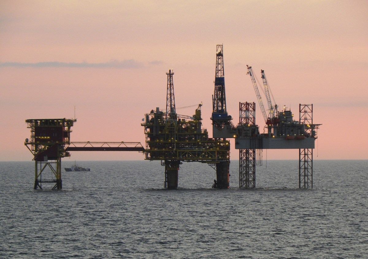 Plataforma de gas en el Mar del Nortre neerlandés.