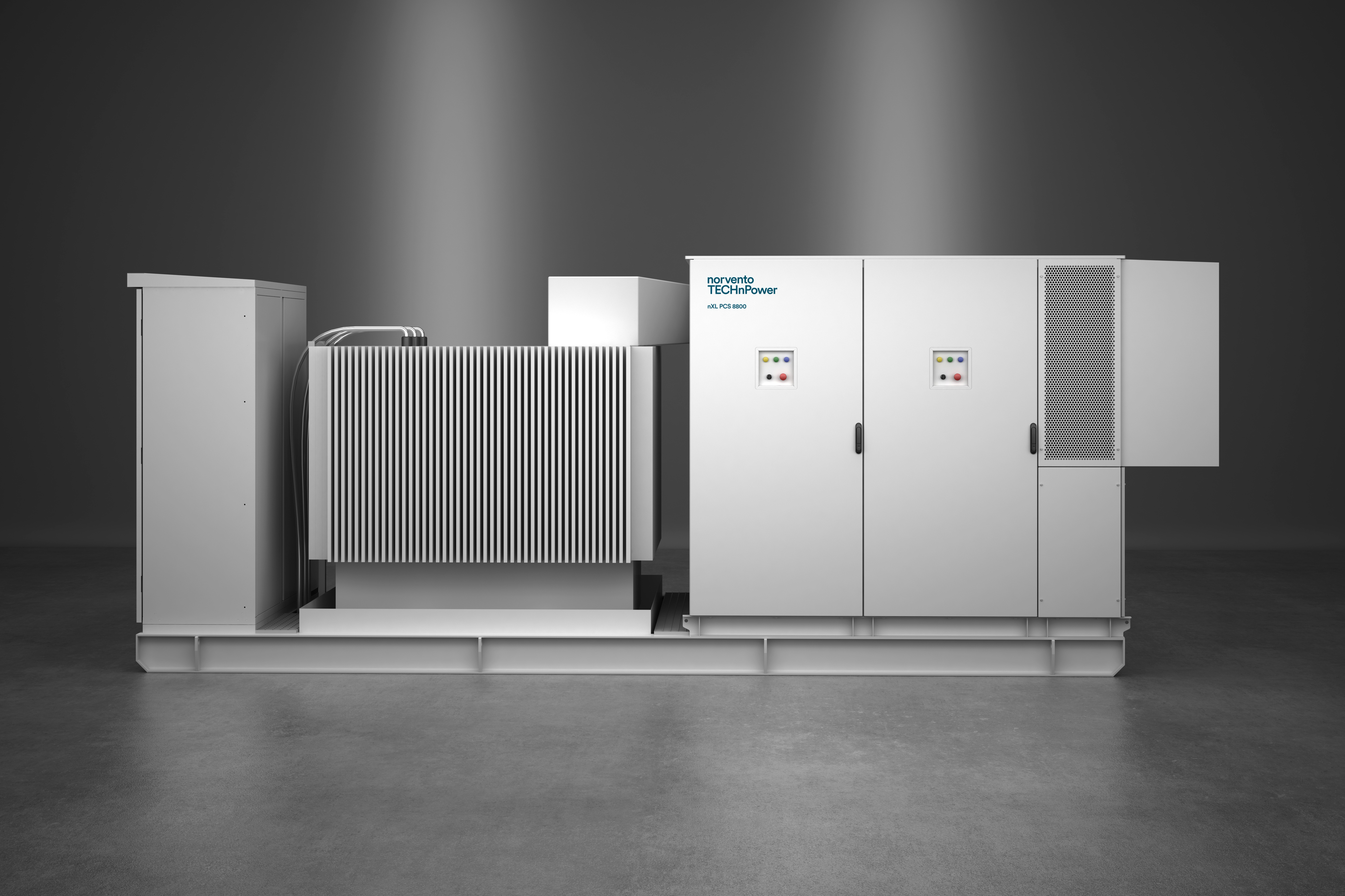  /></p><p><strong>Aliado para centros de datos y ambientes extremos</strong></p>
<p>Uno de los sectores donde esta tecnología cobra especial relevancia es el de los centros de datos, donde la continuidad y estabilidad energética son críticas. Los convertidores nXL de Norvento TECHnPower ofrecen una fuente de energía segura y adaptable, con integración directa con baterías para cubrir picos de demanda o posibles cortes, garantizando así el suministro continuo de energía.</p>
<p>Asimismo, gracias a su sistema de refrigeración estanco, la familia de convertidores nXL es apta para zonas desérticas, áreas de alta corrosión próximas al mar o de temperaturas muy extremas, y hasta en zonas con partículas conductoras presentes en el aire, como minas y zonas volcánicas.</p>
<p><strong>Nueva marca, nuevos retos</strong></p>
<p>La presentación de la gama nXL se enmarca en una nueva era, marcada por el lanzamiento de <strong>Norvento TECHnPower</strong>, la nueva marca tecnológica de Norvento, que representa también un salto tecnológico hacia equipos dirigidos a aplicaciones a gran escala. Norvento TECHnPower agrupa las soluciones más avanzadas de generación, gestión inteligente y almacenamiento de energía. Esta marca nace con una visión clara: acelerar la descarbonización con tecnología propia, flexible y preparada para un modelo energético renovable.</p>
<p>Norvento TECHnPower representa una evolución natural en la trayectoria de Norvento, consolidando sus más de 40 años en el sector de las energías renovables y un equipo con más de 20 años de experiencia en el sector de la electrónica de potencia, adaptada a las nuevas necesidades del mercado. Con esta iniciativa, Norvento no solo acompaña la transición energética, sino que la impulsa, ofreciendo soluciones de vanguardia para avanzar hacia un sistema más limpio, eficiente y autónomo.</p>
<p>La familia de convertidores nXL se fabricará en neFO, la pionera fábrica autosuficiente y neutra en emisiones que Norvento está construyendo en Lugo. Esta instalación albergará la producción de todos los equipos Norvento TECHnPower una vez puesta en operación, y servirá como demostración práctica de los principios de sostenibilidad que guían a Norvento. Se estima que esta planta permitirá evitar la emisión anual de 187.000 toneladas de CO2.</p>
<p>“<em>Desde Norvento estamos muy ilusionados de poder anunciar el lanzamiento de nuestra nueva familia de convertidores nXL, un hito que reúne todo el conocimiento y saber hacer de Norvento, quien acumula más de 40 años de trayectoria en el sector y 15 como fabricante. Con la gama nXL hemos desarrollado una familia de convertidores bidireccionales que combina la mayor densidad de potencia del mercado con una capacidad multipropósito. Son equipos capaces de operar tanto en red como en entornos aislados, y de transitar sin cortes entre distintos modos de funcionamiento, lo que les permite adaptarse a aplicaciones muy diversas: desde plantas fotovoltaicas y sistemas BESS, hasta electrolizadores de hidrógeno, centros de datos o infraestructura portuaria. Todo ello con un diseño compacto, robusto y preparado para entornos extremos, diseñado y fabricado íntegramente en España”,</em> ha señalado <strong>Álvar Mayor Miguel</strong>, director de Innovación de Norvento TECHnPower.</p></div></body></html>