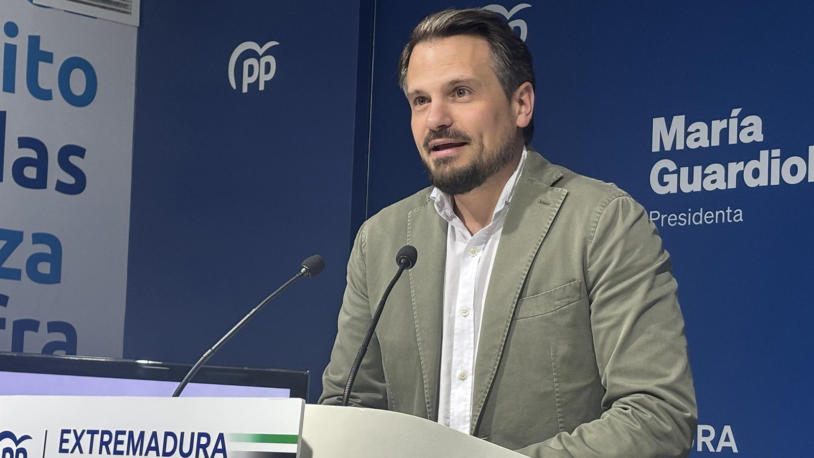 Eel secretario general del PP de Extremadura, Abel Bautista. - Europa Press