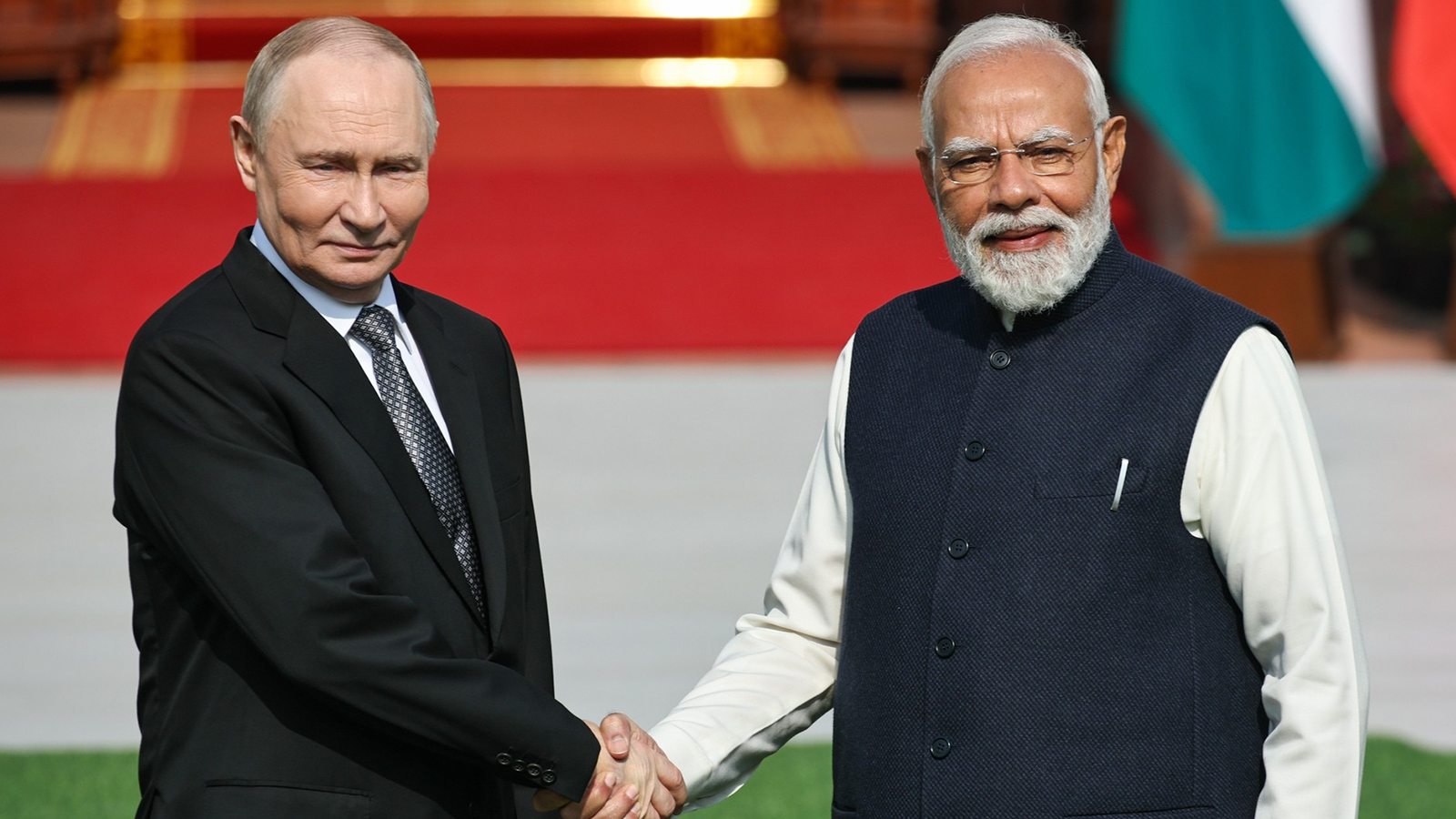 El presidente de Rusia, Vladímir Putin, y el primer ministro de India, Narendra Modi. - Kremlin