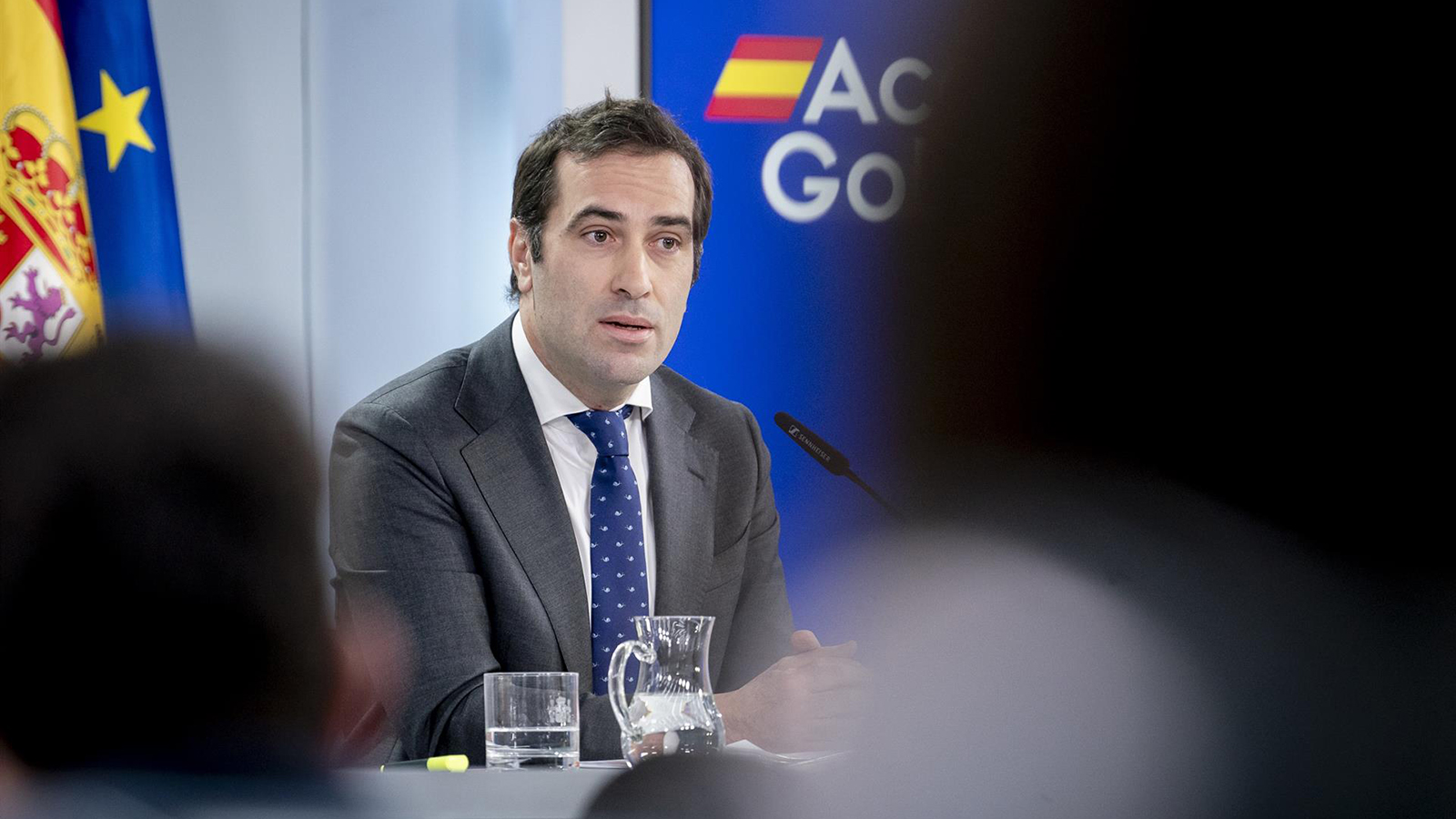 El ministro de Economía, Comercio y Empresa, Carlos Cuerpo. - A. Pérez Meca - Europa Press