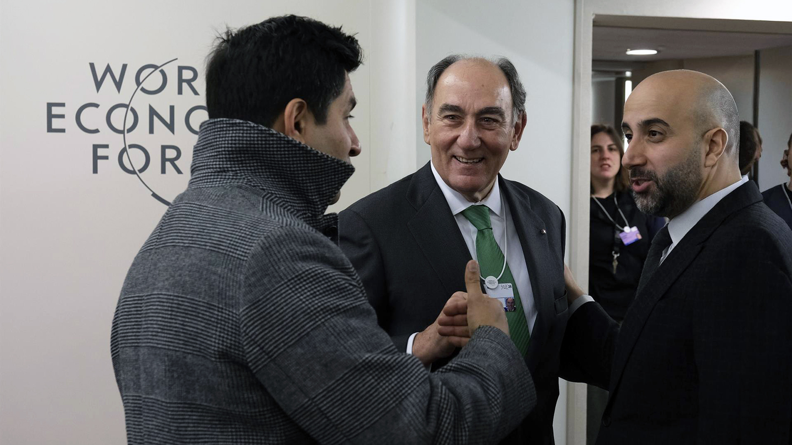 El presidente de Iberdrola, Ignacio Sánchez Galán, en Davos. - Iberdrola