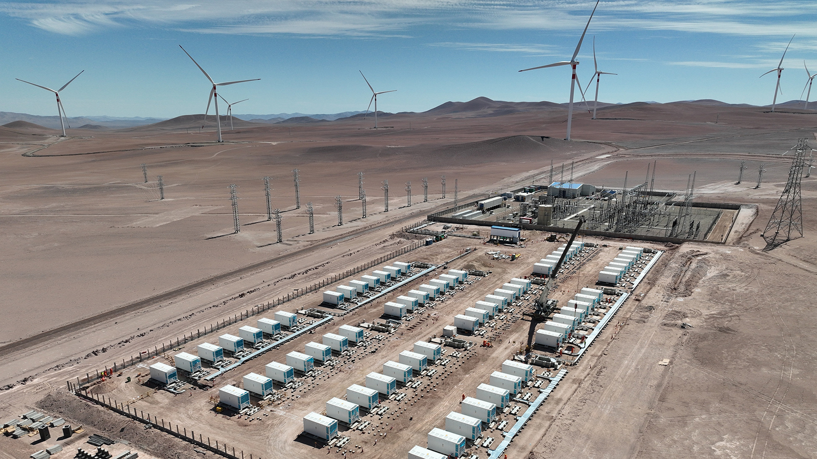 Engie avanza en la construcción de su primera batería hibridada con eólica en Chile. - Engie