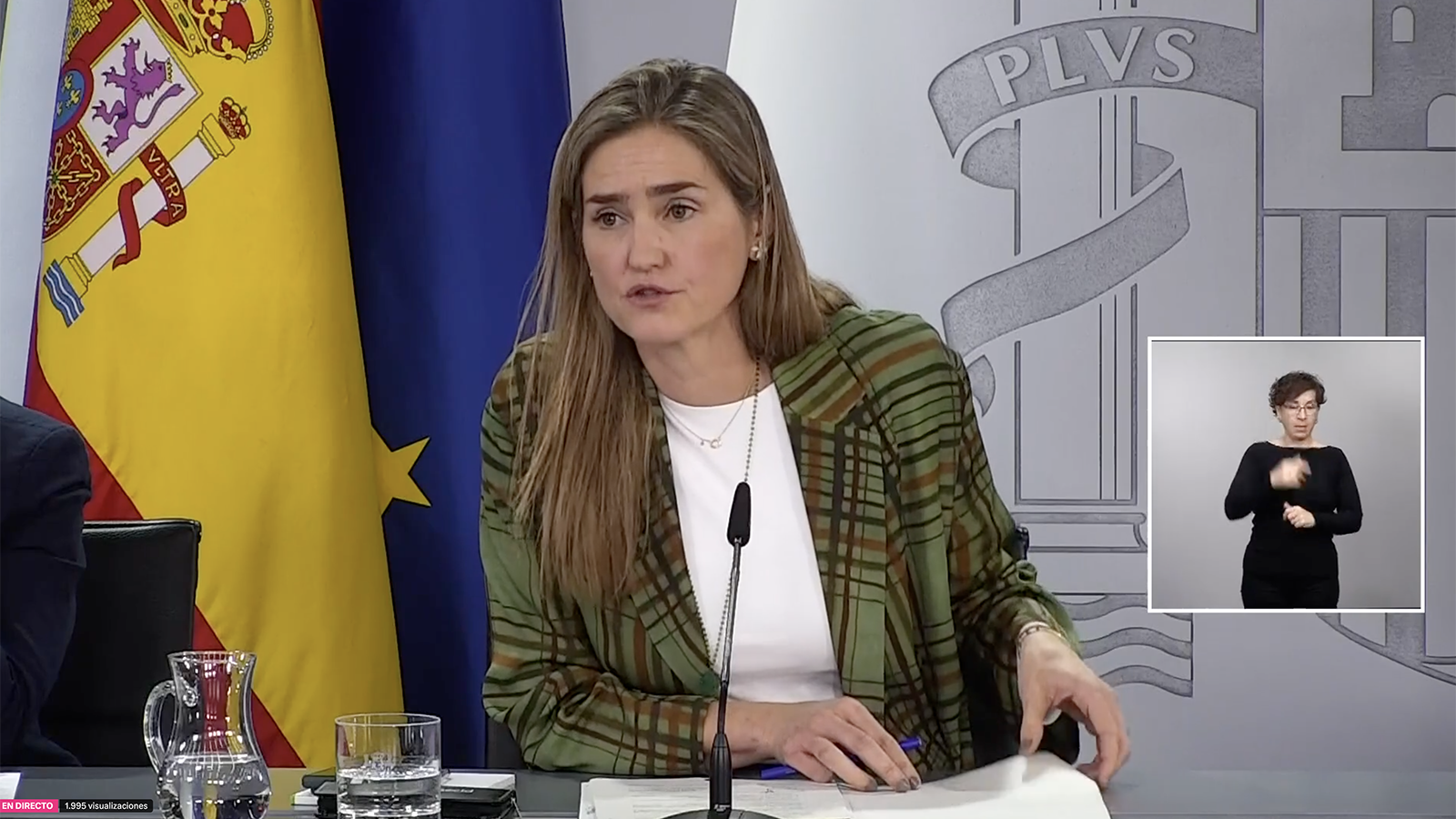 La titular del Miteco, Sara Aagesen. - Moncloa