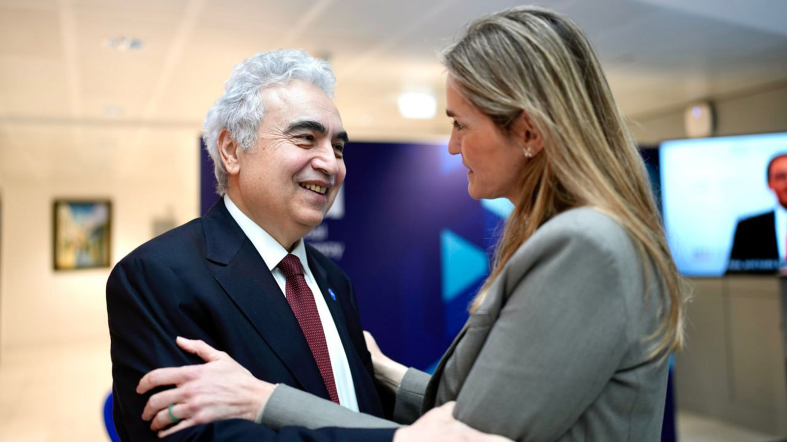 Sara Aagesen en el primer día de la Ministerial de la Agencia Internacional de la Energía (AIE) en París. - Miteco