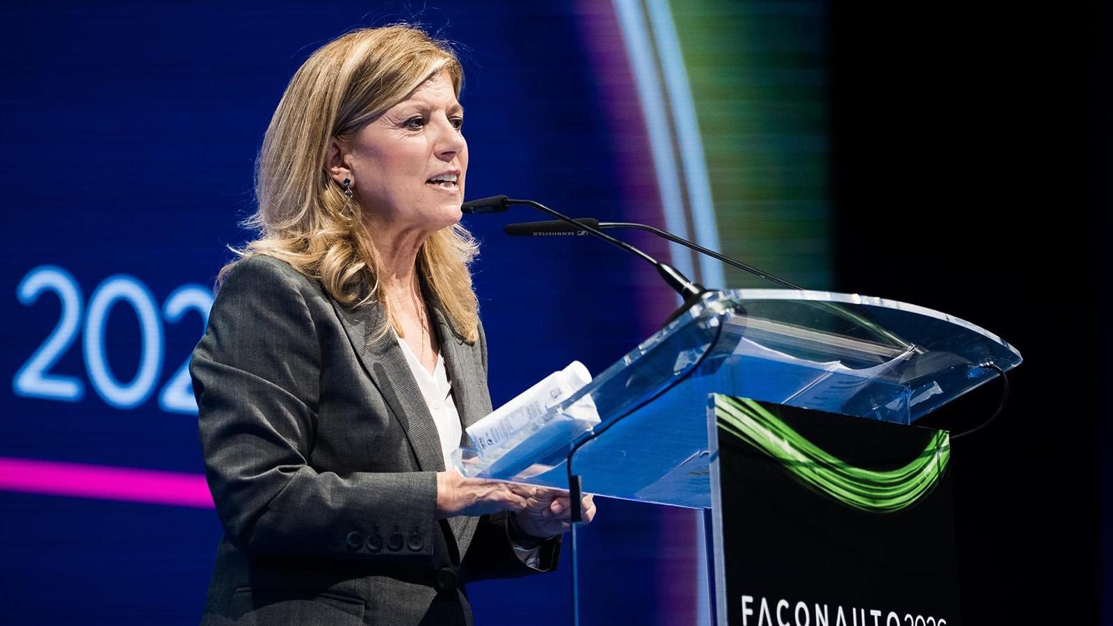 La presidenta de la patronal de concesionarios (Faconauto), Marta Blázquez en el Congreso Faconauto 2026. - Faconauto