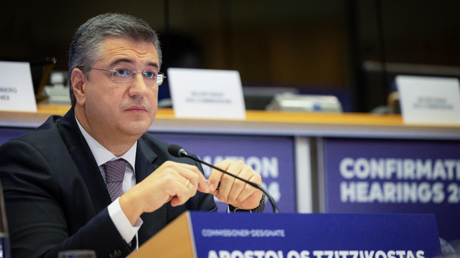 El comisario europeo de Transporte y Turismo Sostenible, Apostolos Tztizikostas. - UE
