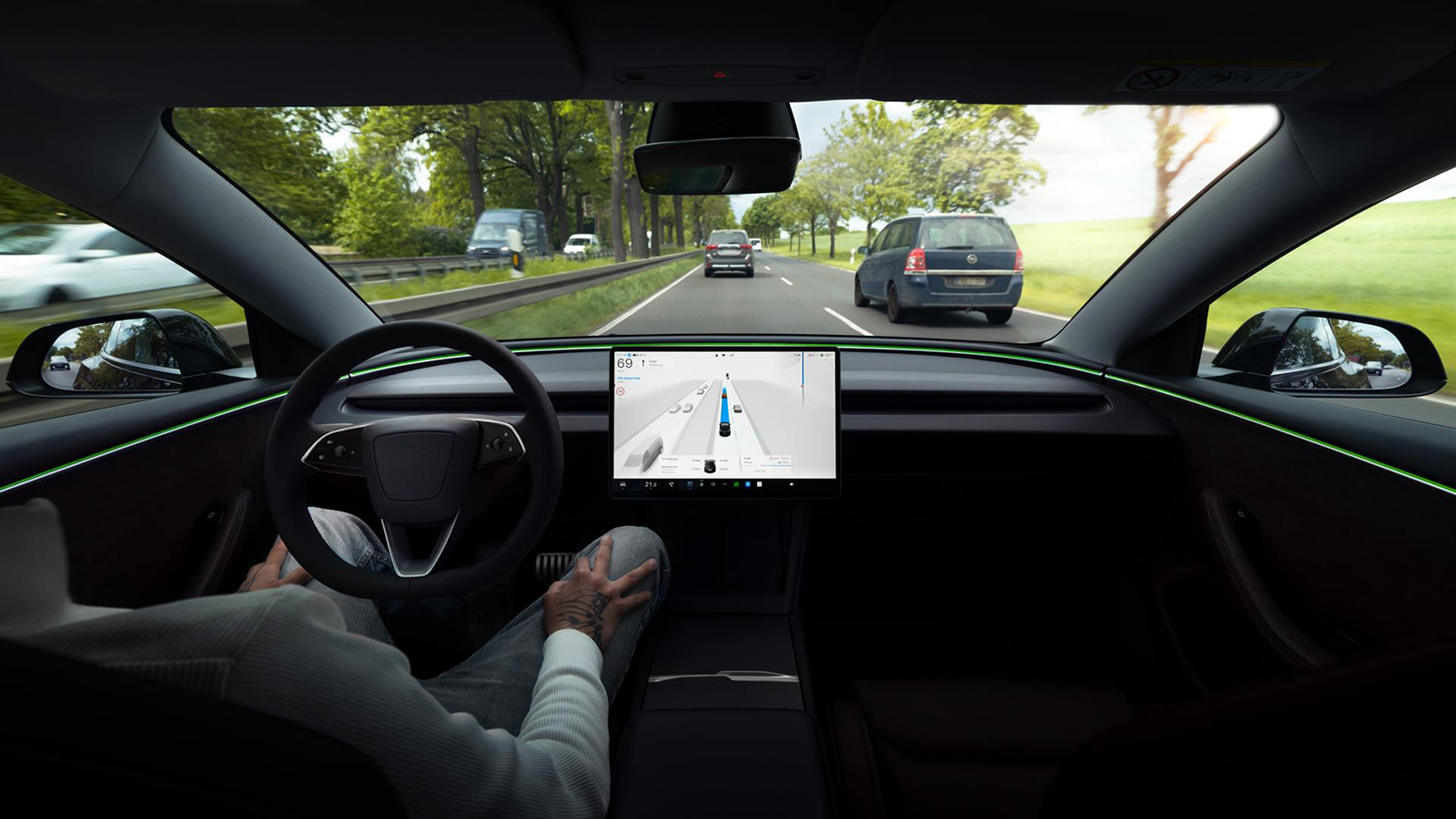 Conducción automatizada total supervisada (FSD) de Tesla. - Tesla